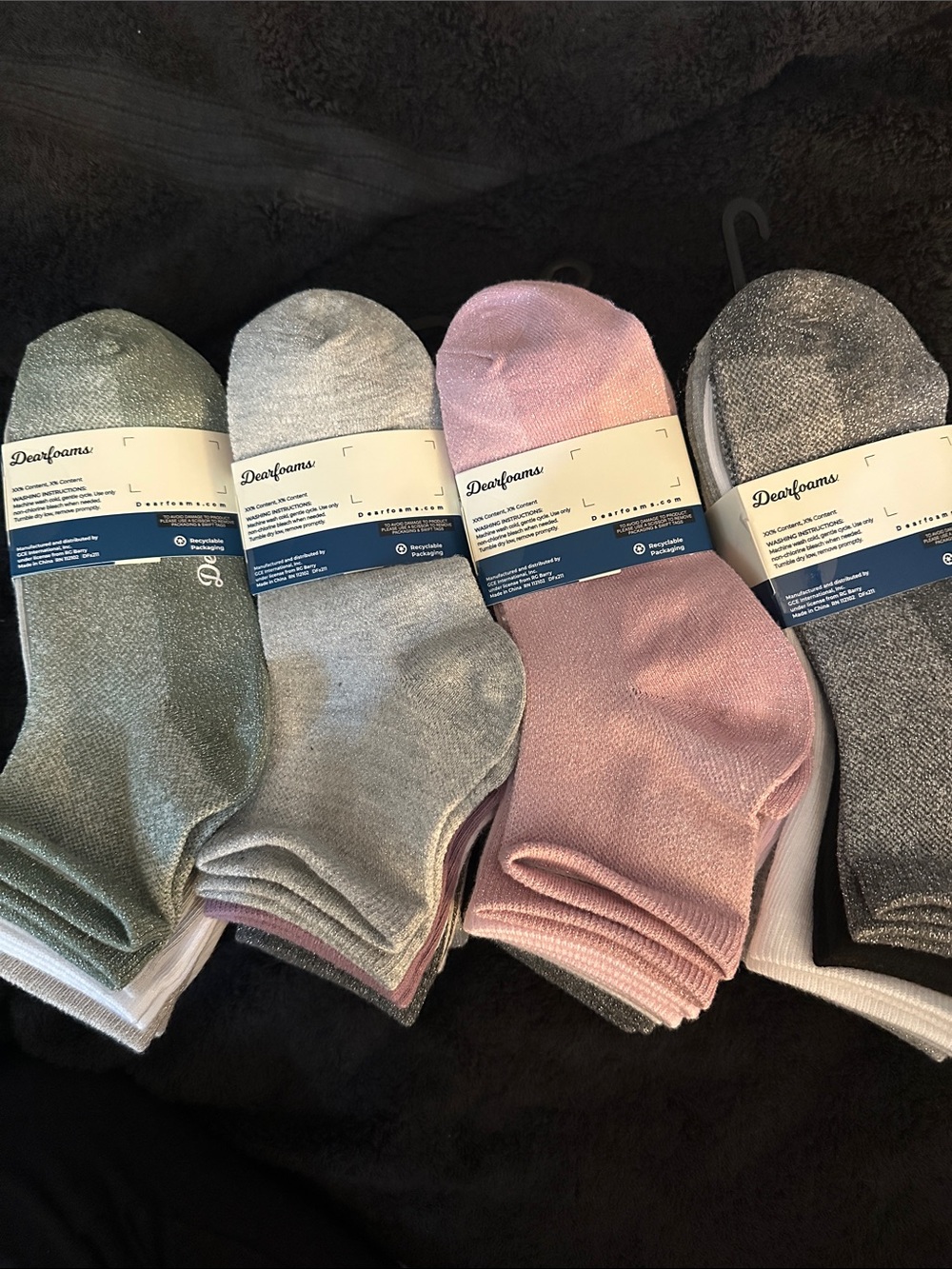 dearfoams CozySoft Anklet Socks NWT 24 Pair!!!! - Picture 3 of 3